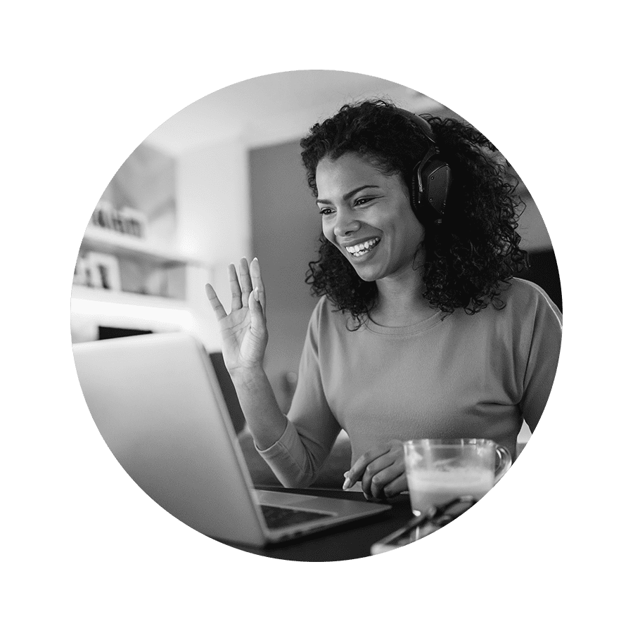 Cirlce Woman teacher BW