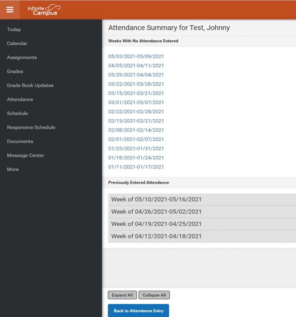 Attendance ASU Prep Digital