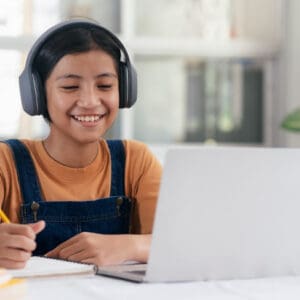 Student learning online