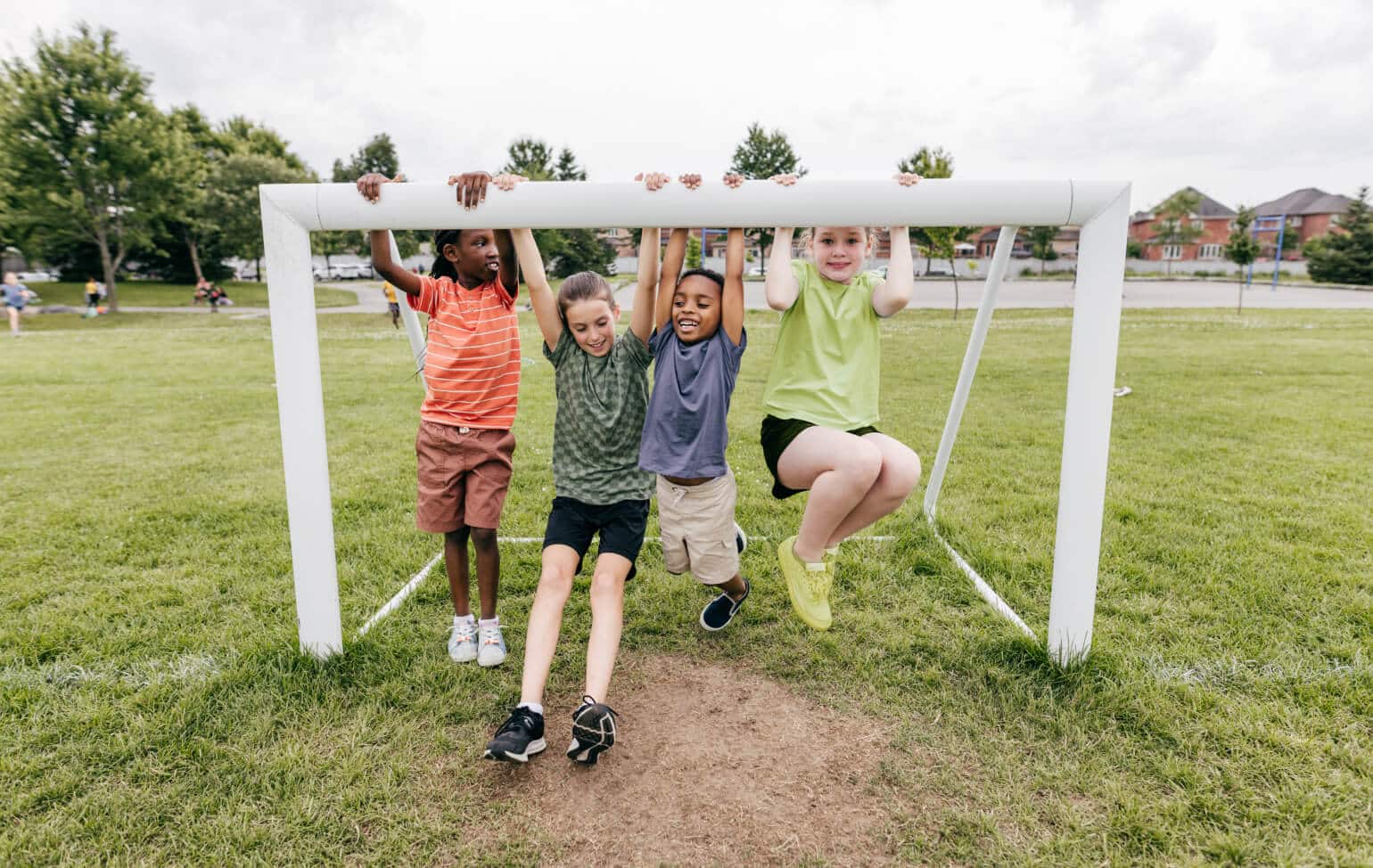 Students playing outside