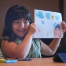 Student learning from home