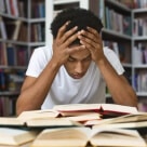 Stressed student