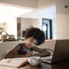 Student learning online