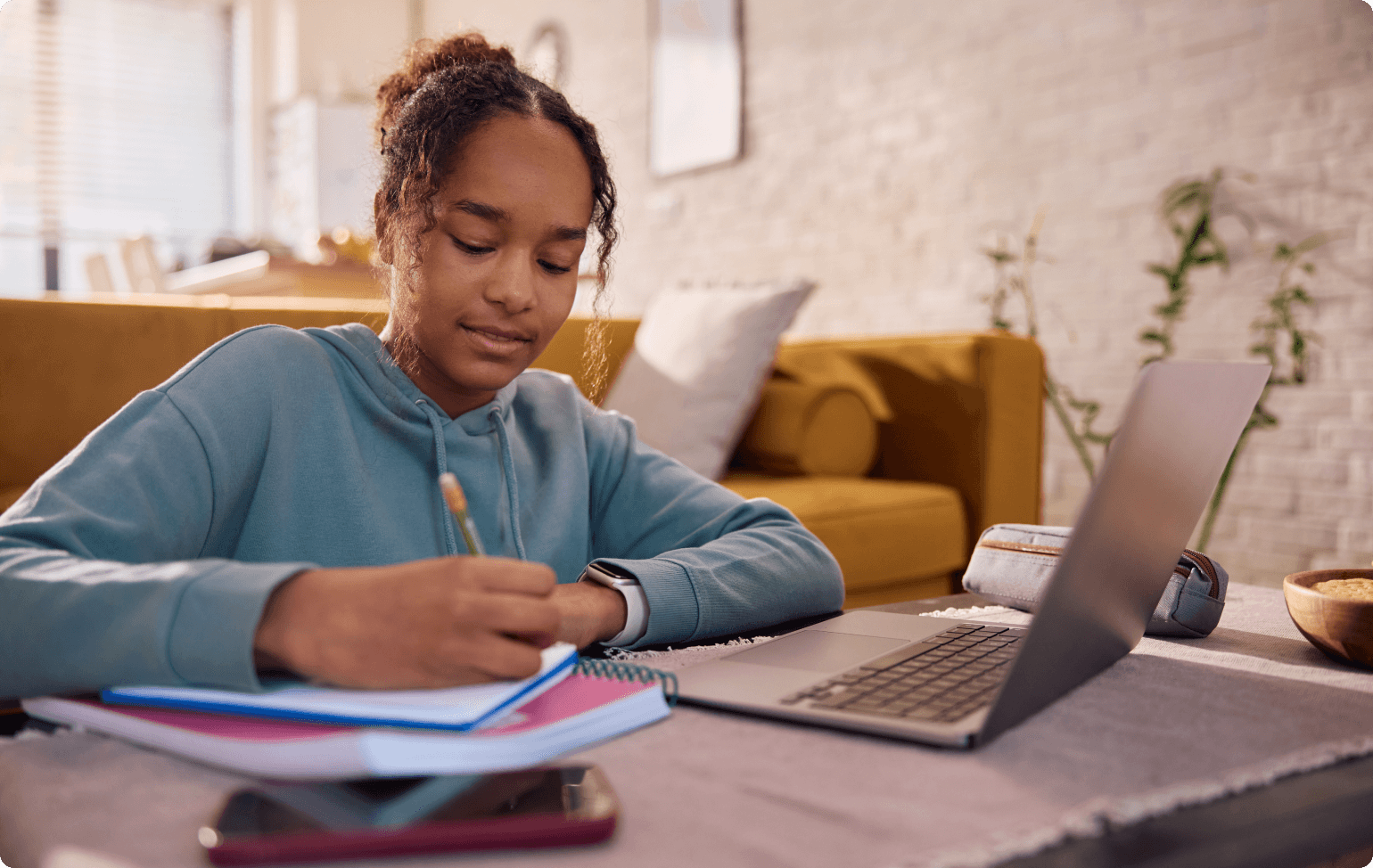 Student learning online