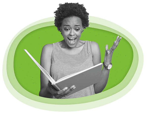 Faculty reading a book