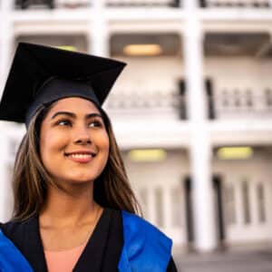 Student graduating