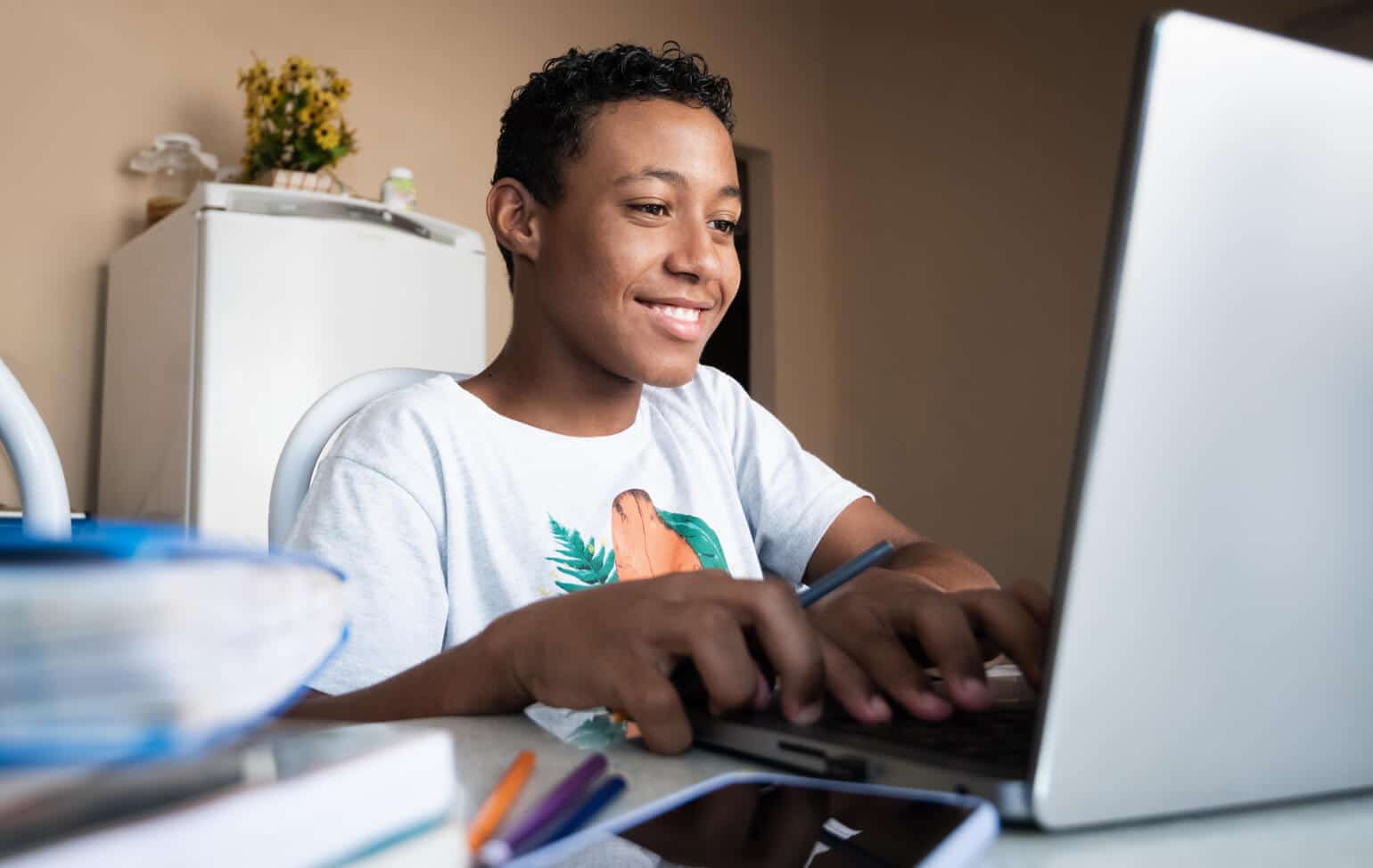 Student learning online
