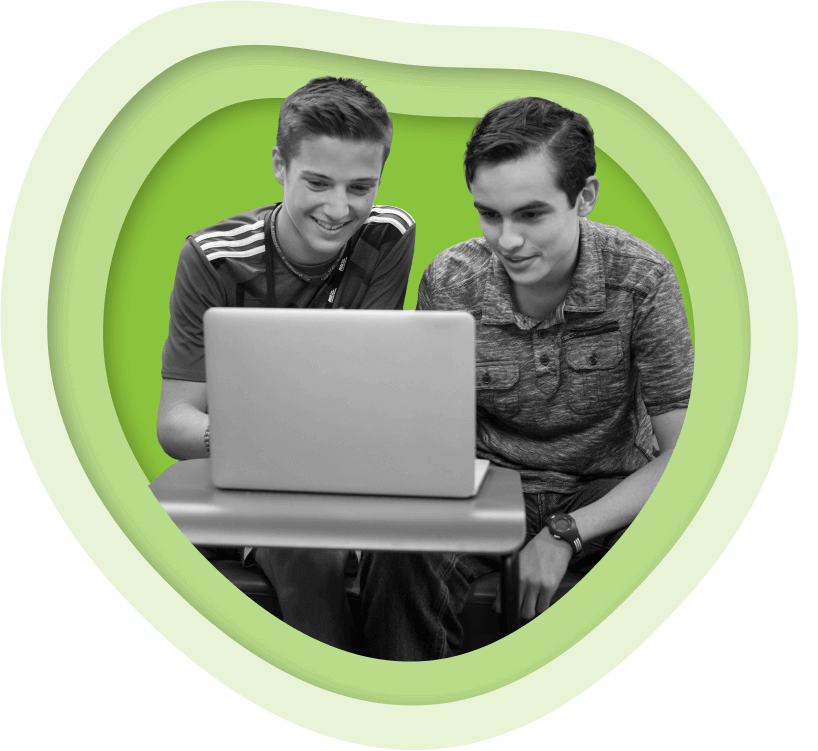 Students learning online