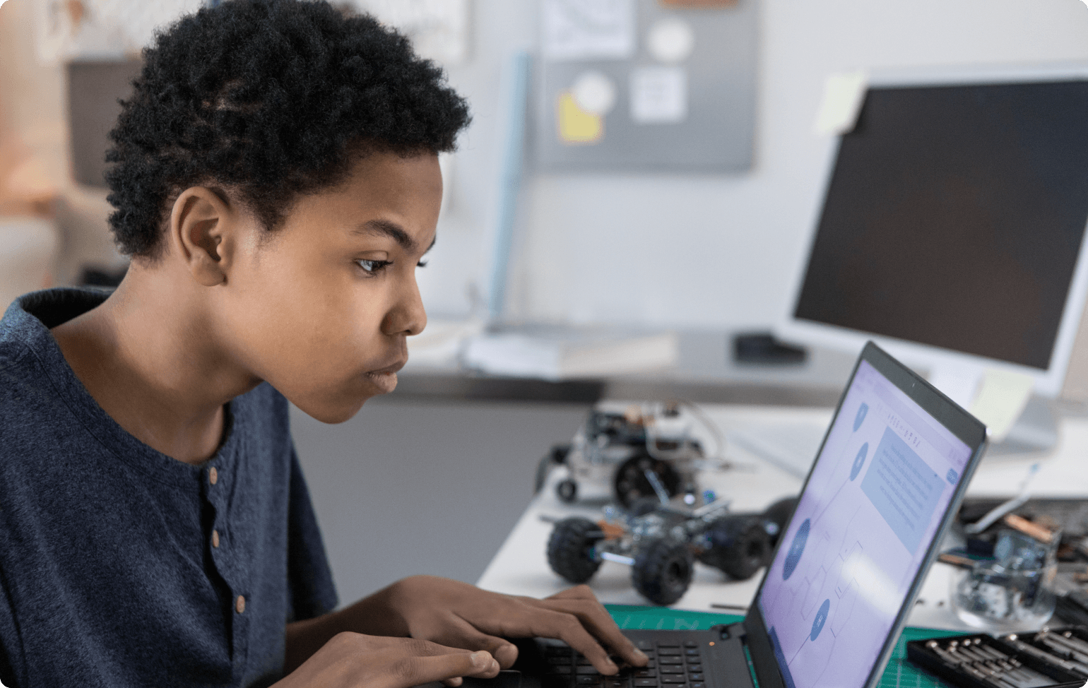 Student learning online