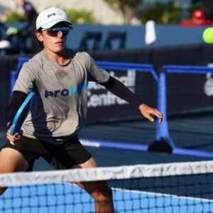 Andre Mercado playing pickleball
