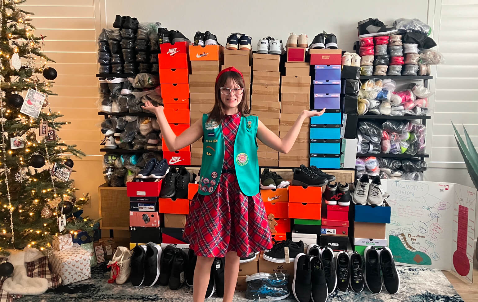 Mara Northey volunteering