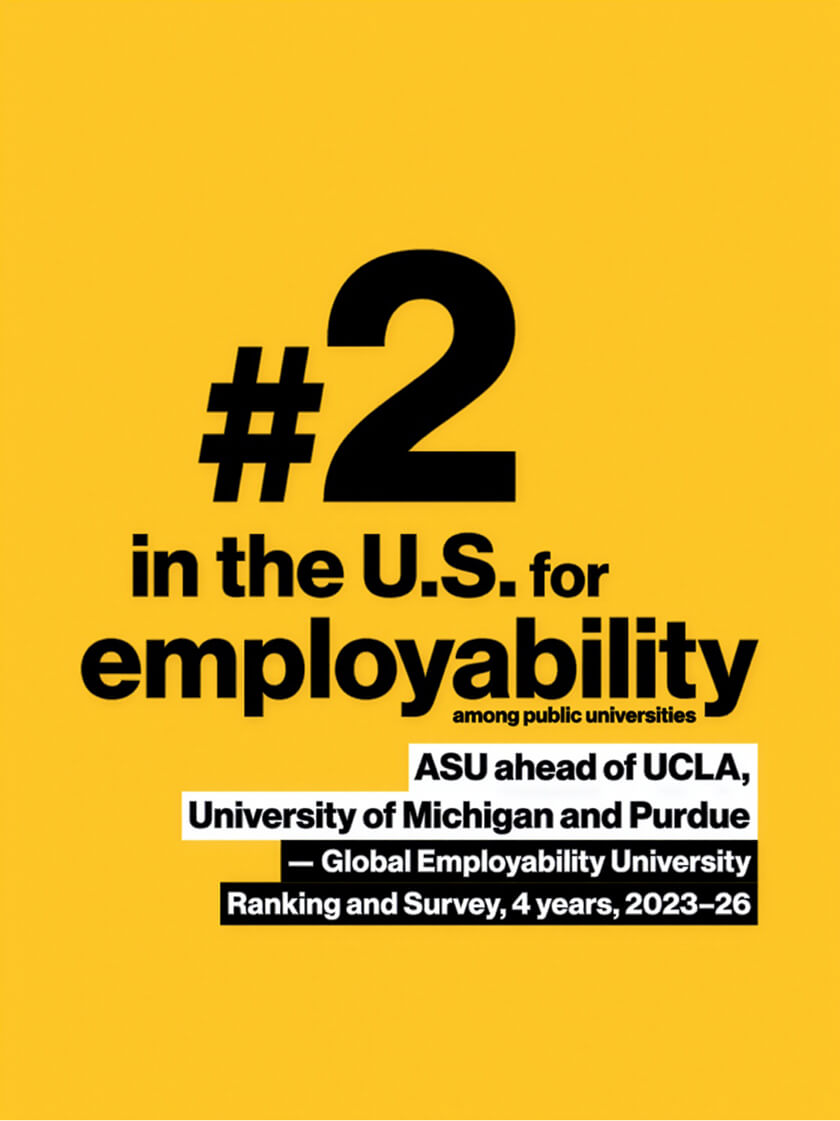 #2 in the U.S. for employability among public universities