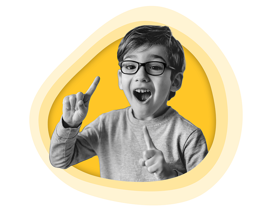 Happy Elementary School student