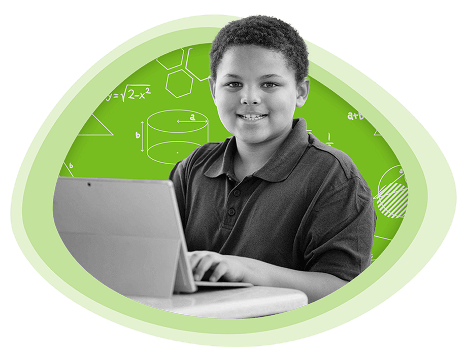 Student learning math online