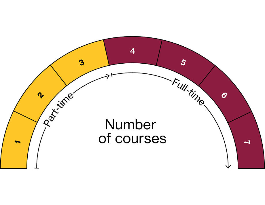 Number of Courses graphic