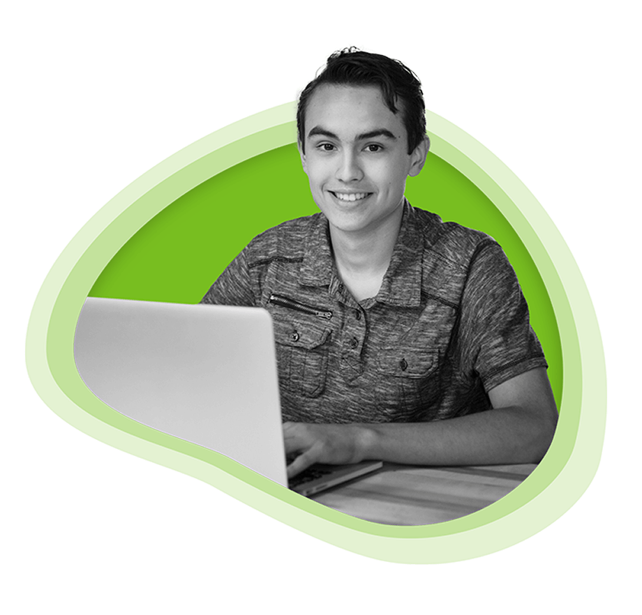 ASU Prep Digital student with laptop