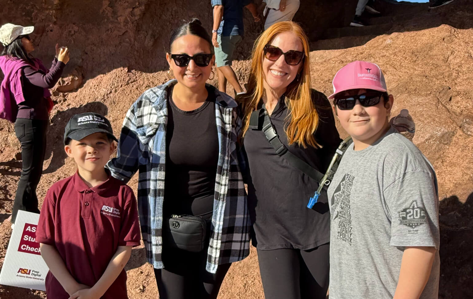 ASU Prep Digital students and faculty hiking in Papago Park