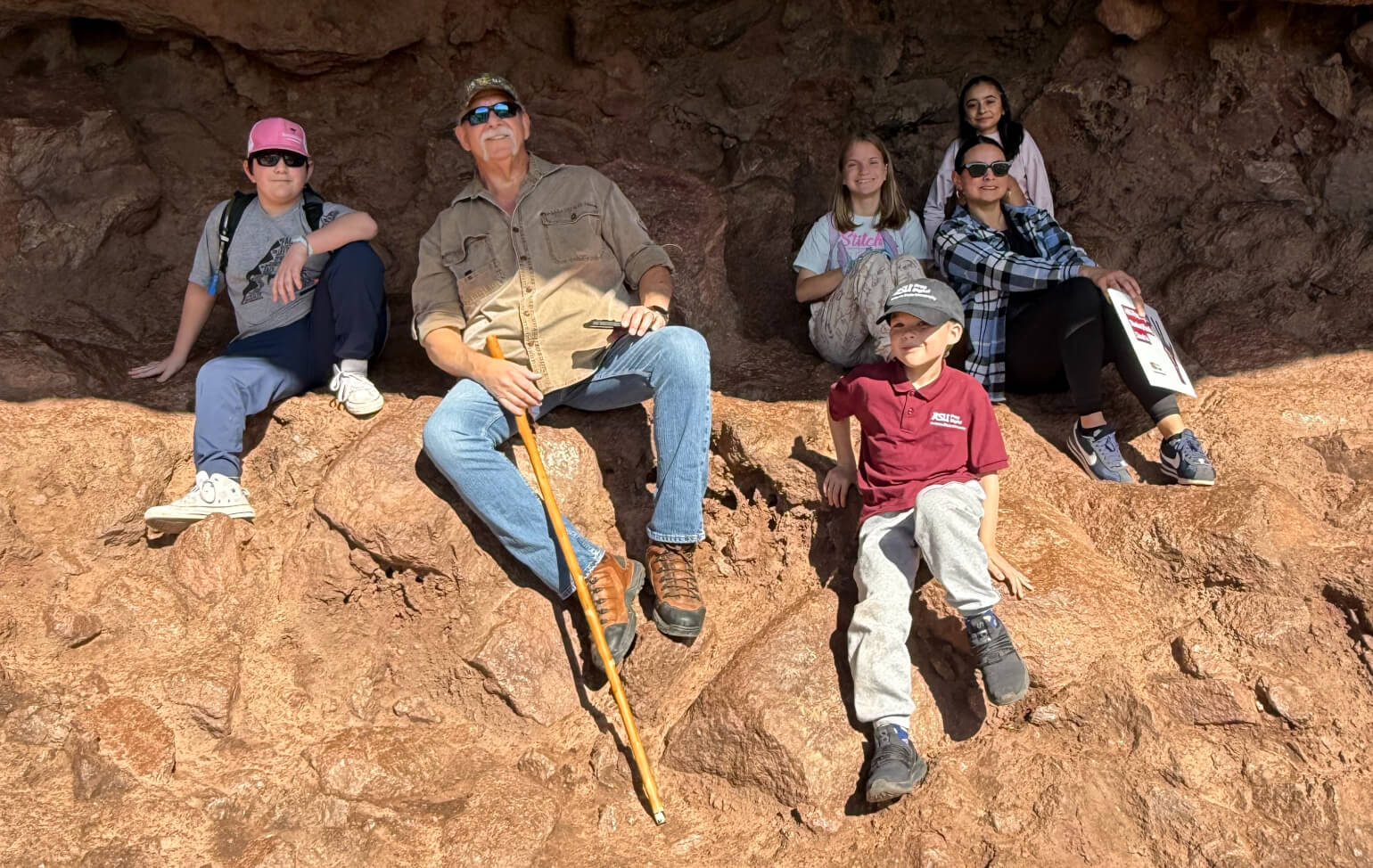 ASU Prep Digital students and faculty hiking in Papago Park