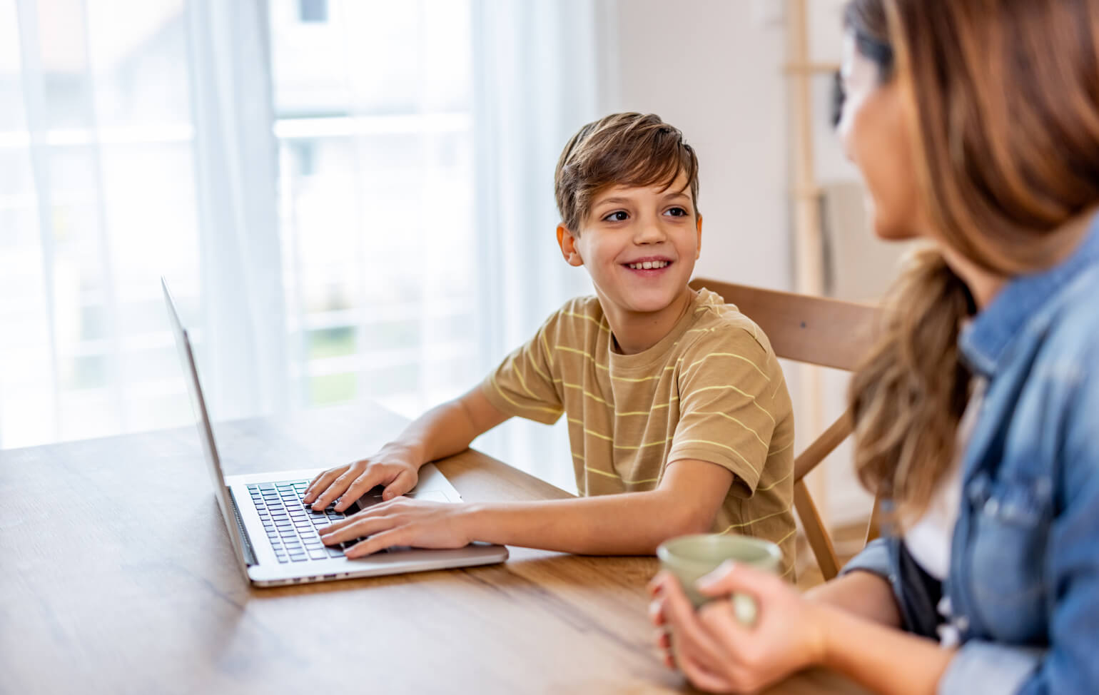 Student and parent learning online